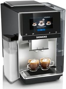 SIEMENS EQ700 Fully Automatic Bean to Cup Coffee Machine, 5" Touch Screen Display, Cold Brew/Slow Brew, Integrated Milk Container, 30+ Coffee Beverages, Home Connect, TQ713GB3
