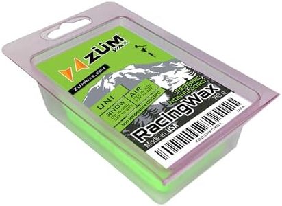 ZUMWax Iron-On Ski/Snowboard/Nordic CERAMIC Wax, 140g, All Conditions, Durable, PFAS-free. Made with eco-friendly ceramic & silicon dioxide, extreme speed. 100% hydrocarbon, NO FLUORO, Made in the USA