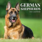 German Shepherds 2025 Large Wall Calendar, by Fresh Publishing, Size 302mm x 604mm (Open), Thick & Sturdy Eco Friendly (FSC) Paper.