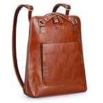 S-ZONE Women Leather Backpack Purse