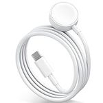 Corsair Apple Watch Charger-2024 Upgraded Version【Apple MFi Certified】iWatch Magnetic to USB C Charging Cable (1m/3.3ft), Compatible with Series Ultra/9/8/7/6/5/4/3/2/SE, 38 40 42 44 45mm, White