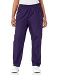 Cherokee Women's Workwear Elastic Waist Cargo Scrubs Pant, Eggplant, M