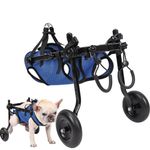 Fgbetcv Wheels Small for Back Legs,Disabled Dog Light Walk Legs Rehabilitation Pet Trolley Tool,Dog Leg Brace and Hip Support, Mobility Aids for Disabled Pets