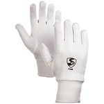 SG Cotton Club Inner Gloves, Youth, Cricket, White, Standard