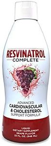 Resvinatrol Complete- New Packaging, Same Great Brand – 32 oz. Advanced Liquid Cardiovascular & Cholesterol Support Formula – Liquid Resveratrol Supplement Promotes Healthy Aging, Heart Health & Energy Levels