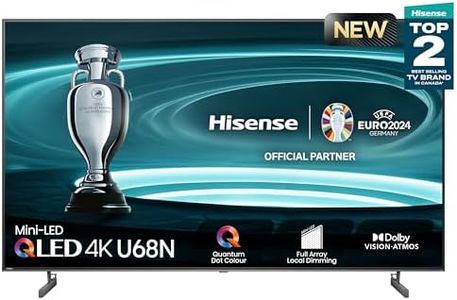 Hisense 75U68N-75 inch Mini-LED QLED 4K Smart Google TV with Full Array Local Dimming, HDR10/HDR10+/HLG, MEMC, Sports Mode, Game Mode Plus