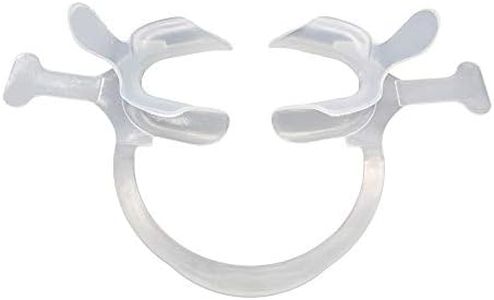 2Pcs Dental Orthodontic Teeth Whitening Cheek Retractor With Tabs, Autoclavable Dental Mouth Opener,Disposable Dental Lip Cheek Retractor for Mouthguard White Color,Small and Large