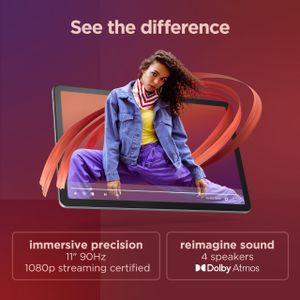 Lenovo Tab M11 11-Inch Tablet, 128GB – Luna Grey