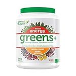 Genuine Health Greens+ Extra Energy Superfood Powder, 30 Servings, Natural Food Supplement with Spirulina and Wheat Grass, Orange Flavour, 399g