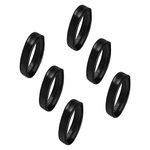 SAVITA 6pcs Watch Band Replacement Loop, Traditional Watch Band Parts Watch Strap Holder Watch Band Fastener Ring for Smart Watch Band Wristband Replacement (18mm)