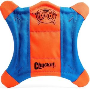 Chuckit! Flying Squirrel Spinning Dog Toy, Small (Orange/Blue), Multi Colored