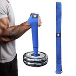 J Bryant Enhanced Arm Wrestling Training Loading Strap Suitable for Wrist Forearm and Biceps Workouts Compatible with 1 Inch and 2 Inches Barbell Plates Multifunctional Home Gym Fitness Equipment