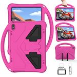 EabHulie Case for Huawei Mediapad T5 10 10.1 Inch, Kids Friendly Durable Lightweight Handle Stand Shockproof Protective Cover Hotpink