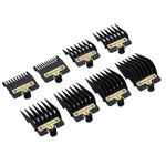 8PCS Clipper Guards for BaBylissPRO Barberology FX870, FX880, FX825, and FX673 Clippers,Trimmer Replacement Guards for Babyliss Clippers,Black