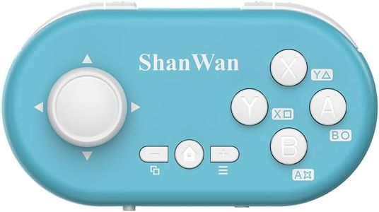 ShanWan Keychain Mini Bluetooth Controller - 6-Axis Gyro for Switch/PC/PS 4/Android/iOS (Bluetooth)