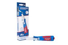 WEICON Cable Stripper No. 4-28 H | Cable stipping tool with hooked blade | adjustable cutting depth | dismantling of round cables | working range of 4-28 mm Ø