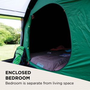 Coleman Chimney Rock 3 Plus Tunnel Tent – 3 Person, Dark Room, Waterproof