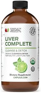 Complete Natural Products Liver Complete 12oz - Organic Liquid Liver Cleanse & Detox Supplement for High Enzymes, Fatty Liver, Liver Support