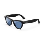 Ray-Ban Meta (Gen 1), Skyler, Shiny Black | Smart AI Glasses for Men, Women. 12 MP Camera, Open-Ear Speakers for Audio, Video Recording & Bluetooth. Transitions® Cerulean Blue Lenses.