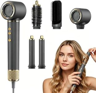 Hair Dryer Brush 5 in 1, Hair Styler, 110,000 RPM High-Speed Negative Ionic Hair Dryer Fast Drying, Professional Multi Blow Dryer Brush for Curling Volumizing Straightening Styling