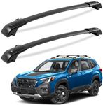 FengYu Lockable Roof Rack Cross Bars 260lb Compatible with Subaru Forester Wilderness 2022 2023 2024 (with Raised Side Rails), Heavy Duty Aluminum Roof Rails Crossbars Black Rooftop Cargo Luggage