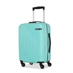 American Tourister Ivy Nxt 55Cm Small Hardside Polycarbonate 4 Wheel Spinner Cabin Suitcase with Multi-Stage Telescopic Trolley and Mounted TSA Lock for Women & Men - Pale Turq