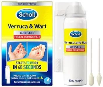Scholl Verruca & Wart Freeze Remover Kit, 80ml – Effective Treatment, 1 Pack