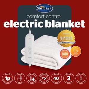 Silentnight Electric Blanket Single – Heated Bed Cover