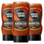 Hunter & Gather Unsweetened Barbecue Sauce | 3 x 350g BBQ Sauce Keto, Paleo, Low Carb & Vegan Friendly | Free from Added Sugar & Sweeteners