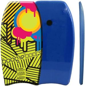 Wham-O Bodyboard with EPS Core Wrist Leash 37" Lightweight Bodyboards Durable Body Board for Beach Adults Kids All Wave Conditions (Yellow)