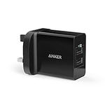 Anker USB Charger 4.8A/24W 2-Port USB Wall Charger and PowerIQ Technology for iPhone XS / XS Max / XR/ iPhone 8 / iPhone 8 Plus / iPhone X / iPhone 7 / 6 / 6 Plus, iPad Air 2 / mini 3, Galaxy Note 5/4, Nexus, HTC M9, Motorola, LG and More