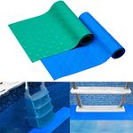 Shitailu 2 Rolls Swimming Pool Ladder Pad, Non-Slip Pool Step Mat, Protective Ladder Mat with Non-Slip Texturefor above Ground Swimming Pool Steps, Ladders, 36 inch X 9 inch, Round Pattern