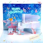 Birthday Card, Musical Birthday Card for Girls, 3D Pop Up 3D Piano Birthday Card w Lights, Happy Birthday Gift Card for Girls Granddaughter Daughter Neice Kids (PIANO)