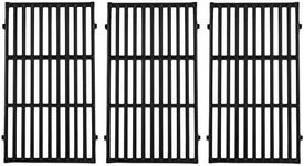 Cast Iron Cooking Grates for Weber Genesis II 400 and Genesis II LX 400 Series, Genesis II E/S-410, E/S-435, LX E/S-440, LX E-410/SE-410 Gas Grills, Replacement for Weber 66097 66089, Set of 3