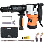 GIGAWATTS Dx0810 5Kg Demolition Hammer 1500W 3200 R/Min Heavy Duty Concrete Breaker Ideal For Chipping Breaking Wall & Tearing Down Structures, Orange