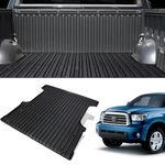 TIYURENER Truck Bed Mat Compatible with 2022 2023 2024 Toyota Tundra 5.5FT Truck Bed Mat Original Car Design Toyota Tundra Accessories Truck Bed Liner TPE Material Truck Bed Protection
