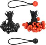 Bungee Cords Assorted Sizes Small Bunjee Cords & Tarp Ball Ties & Organizer Bag Included