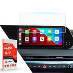 ASZSK Palisade 2023 Screen Protector,12.3 Inch Tempered Glass Protective Film For Hyundai Palisade,9H Anti-Scratch HD Clarity GPS Navigation Infotainment Foil Palisade Accessories