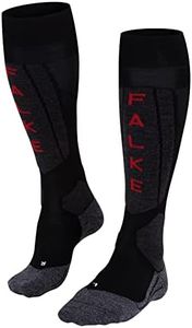 FALKE Damen Skisocken SK5 Expert W KH Seide warm dünn 1 Paar, Schwarz (Black-Mix 3010), 39-40