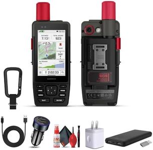 Garmin GPSMAP H1i Plus Rugged Hiking Premium GPS Handheld Navigator with inReach Plus Satellite Technology to Share Text, Photos, Voice Messages, SOS Off-Grid, Long Battery Life, Preloaded Maps Bundle