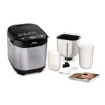 Tefal Breadmaker With Yoghurt Pot Accessory, 15 Hours Delay Start, Kitchen, 20 Auto Programs, Gluten-Free, Sourdough Bread, White Bread, Pizza Dough, Porridge, Brioche Bread, Crust Settings, PF240E40