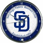 MLB San Diego Padres Chrome Clock