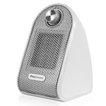 Pro Breeze Mini Heater - 500W Ceramic Fan Heater with Built-in Thermostat, Heat Dial, Overheat & Tip-Over Protection - Personal PTC Electric Fan heater Ideal for Over or Under Desk Heating