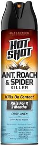 Hot Shot Ant, Roach & Spider Killer, Kills Insects Indoors and Outdoors, Kills Roaches and Listed Ants on Contact, Insecticide Spray, 17.5 Ounce (Crisp Linen)