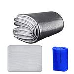 cukulife Picnic Mat Waterproof Aluminum Foil Camping Mat with Carry Bag 8mm Thickness Sleeping Pad for Camping Hiking Travel Picnic (78.7in x 78.7in / 200cmx200cm)