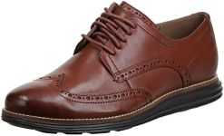 Cole Haan Men's Original Grand Shortwing Oxford, Woodbury/Java, 10.5 Medium US