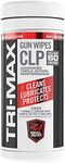 Real Avid Tri-Max CLP Gun Cleaning Wipes – 60 Pre-Saturated Cloths Clean, Lubricate & Protect Firearms – One-Step Rust Prevention, Long-Lasting Lubrication & Smooth Cycling in All Conditions