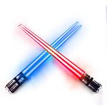 Lightsaber Chopsticks Light Up, Star Wars Chopsticks Light Up, Mini Light Saber Chopsticks for Adults, Cool Chopsticks, Light Saber Chopsticks, Led Chopsticks, 2 Pair Jedi Chopsticks