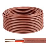 Thermostat Wire 18/2 50FT – Solid Copper, Low Voltage, 18 Gauge, 2 Conductor – Ideal for Thermostats, HVAC Systems, Doorbells, and Security Systems