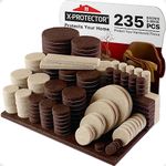 Felt Furniture Pads X-PROTECTOR 235 PCS Premium Furniture Pads - Felt Pads Furniture Feet Best Wood Floor Protectors - Protect Your Hardwood & Laminate Flooring!